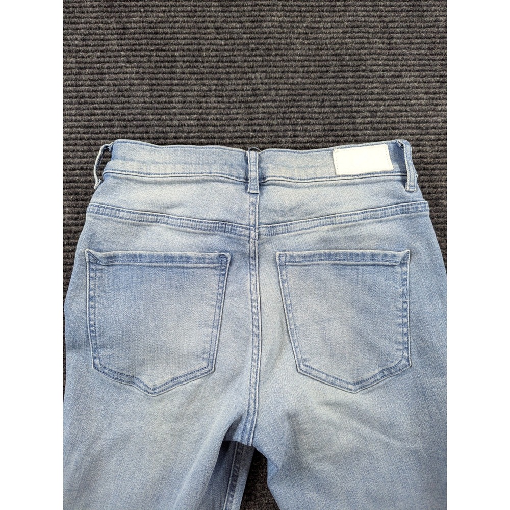 Express Stretch Denim Perfect Ankle High Rise Jeans Womens 2S Blue Cotton Skinny - Picture 11 of 16